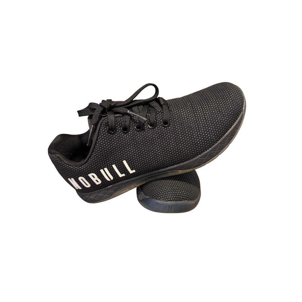 NOBULL Black SuperFabric Trainer CrossFit Shoes Womens 7.5 Low Top Sneakers